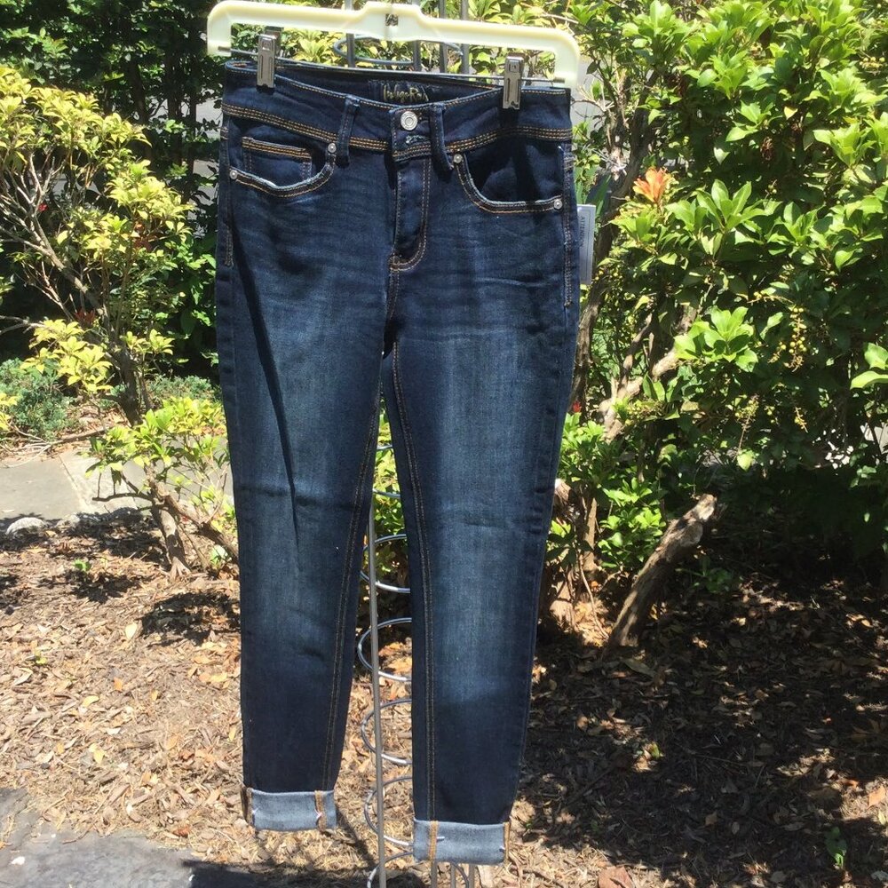 Indigo Rein Mid Rise Narrow Leg Jean